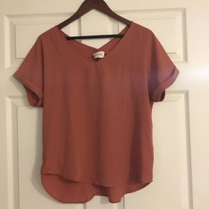 Dusty rose blouse